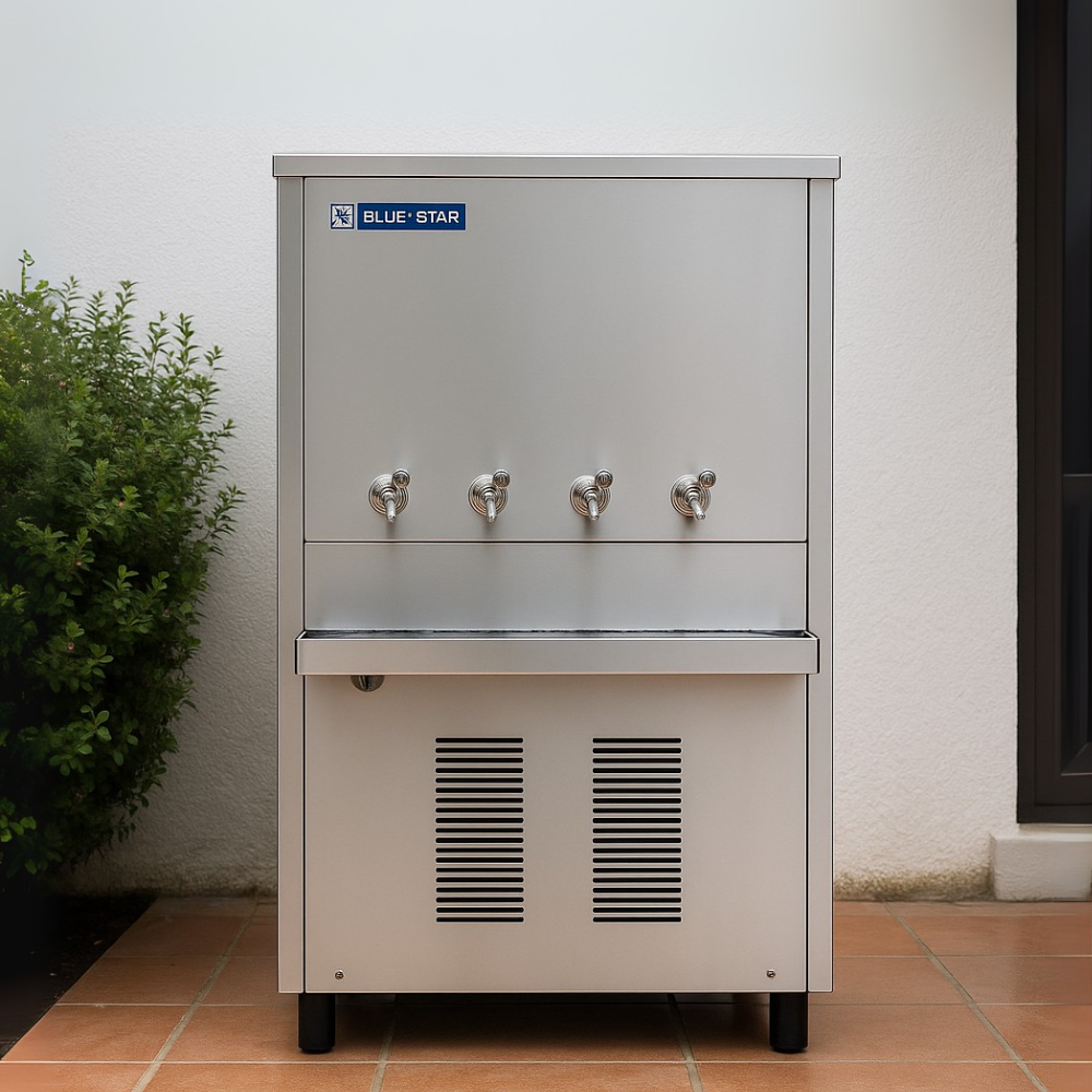 Blue Star Water Cooler 165-Gallon - PN-165 4-Tap Stainless Steel