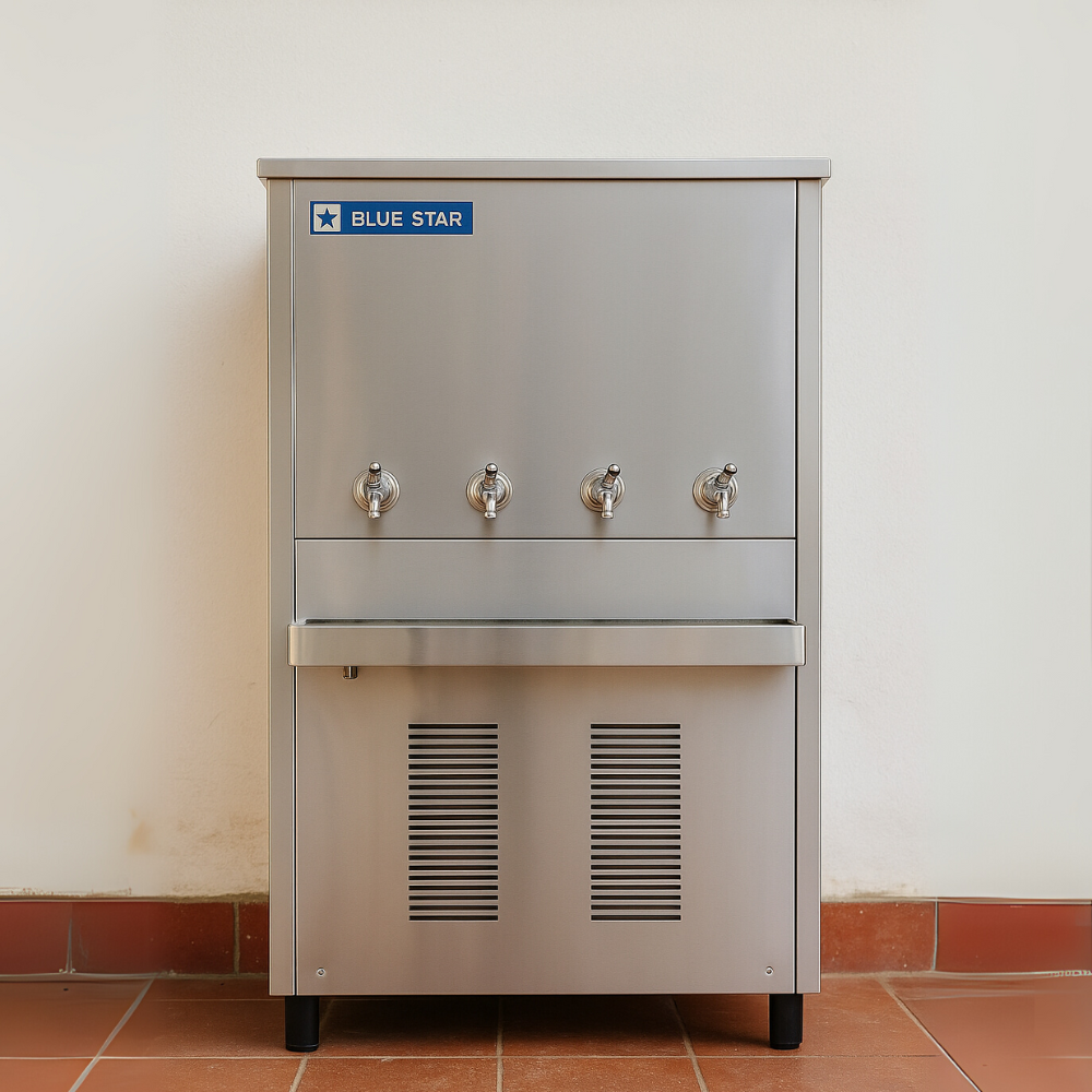 Blue Star Water Cooler 165-Gallon - PN-165 4-Tap Stainless Steel