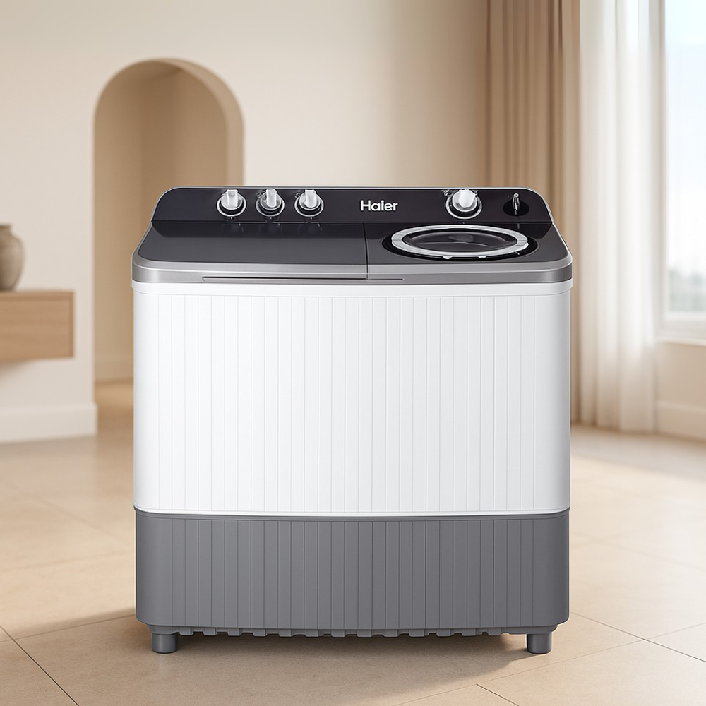 Haier Twin Tub Washing Machine 10.5Kg - HWM105-M186 Semi-Automatic